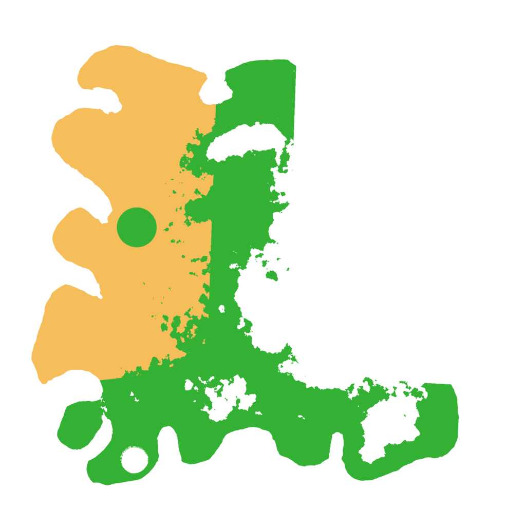 Biome Rust Map: Barren, Size: 3500, Seed: 1027557658