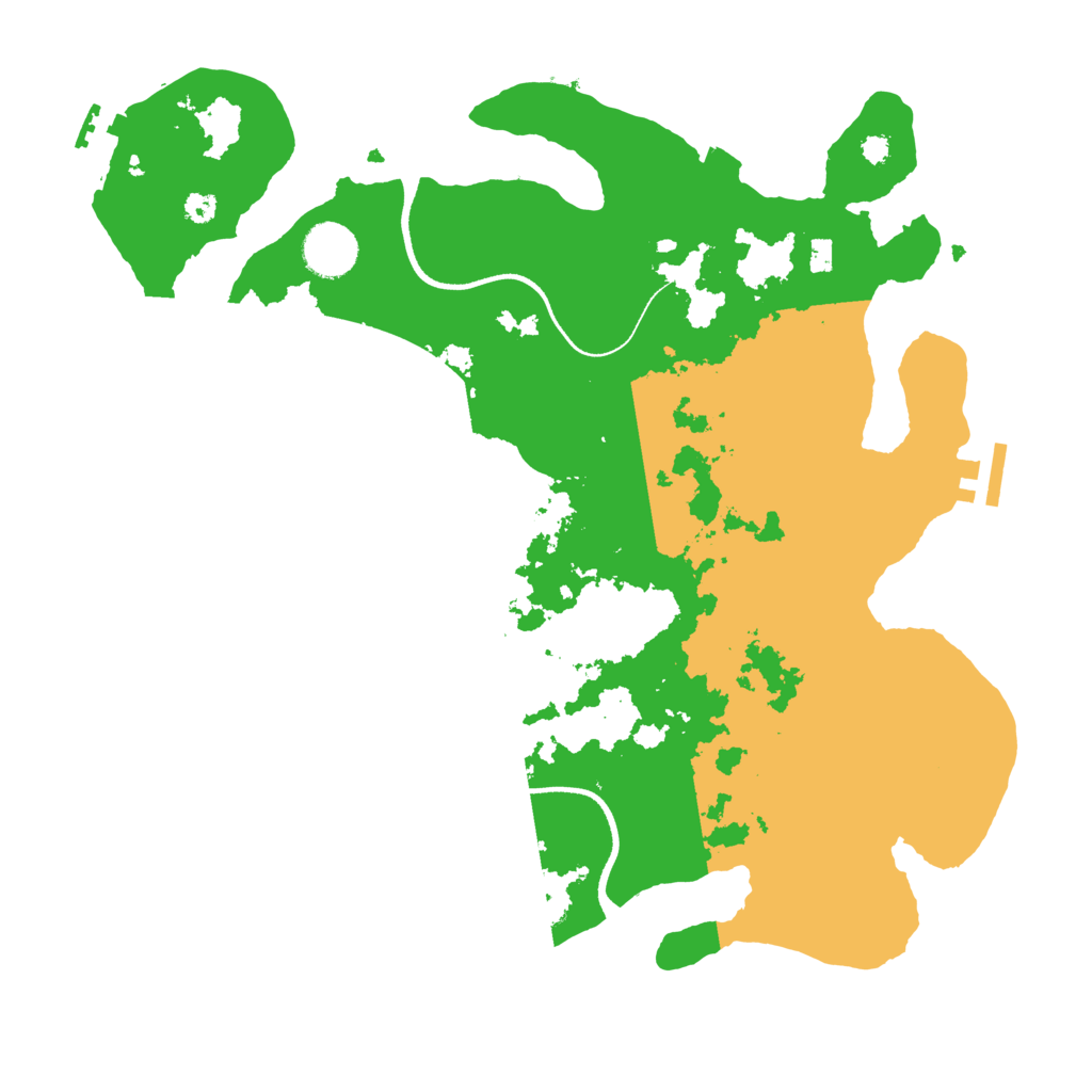 Biome Rust Map: Procedural Map, Size: 3500, Seed: 25794
