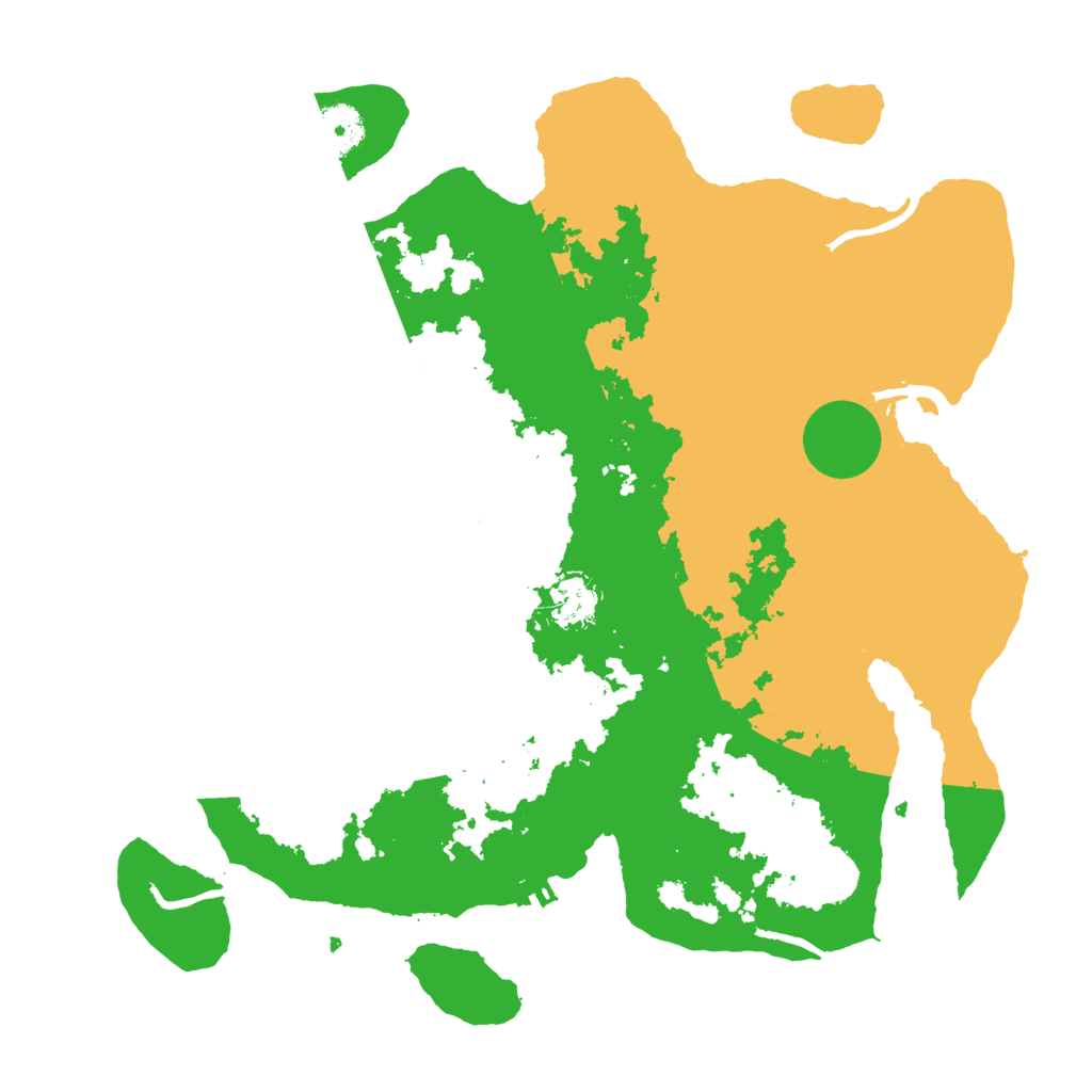 Biome Rust Map: Procedural Map, Size: 3700, Seed: 38323