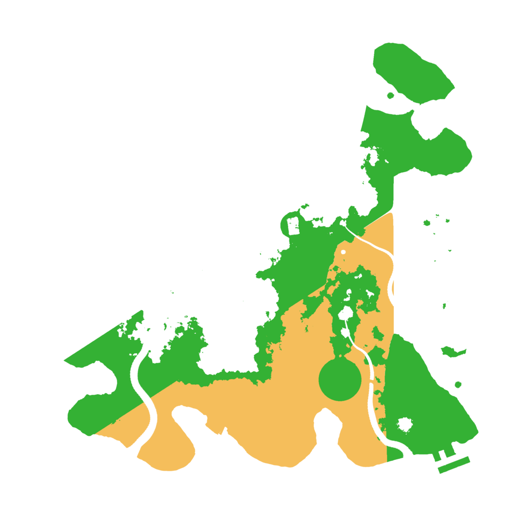 Biome Rust Map: Procedural Map, Size: 3250, Seed: 52