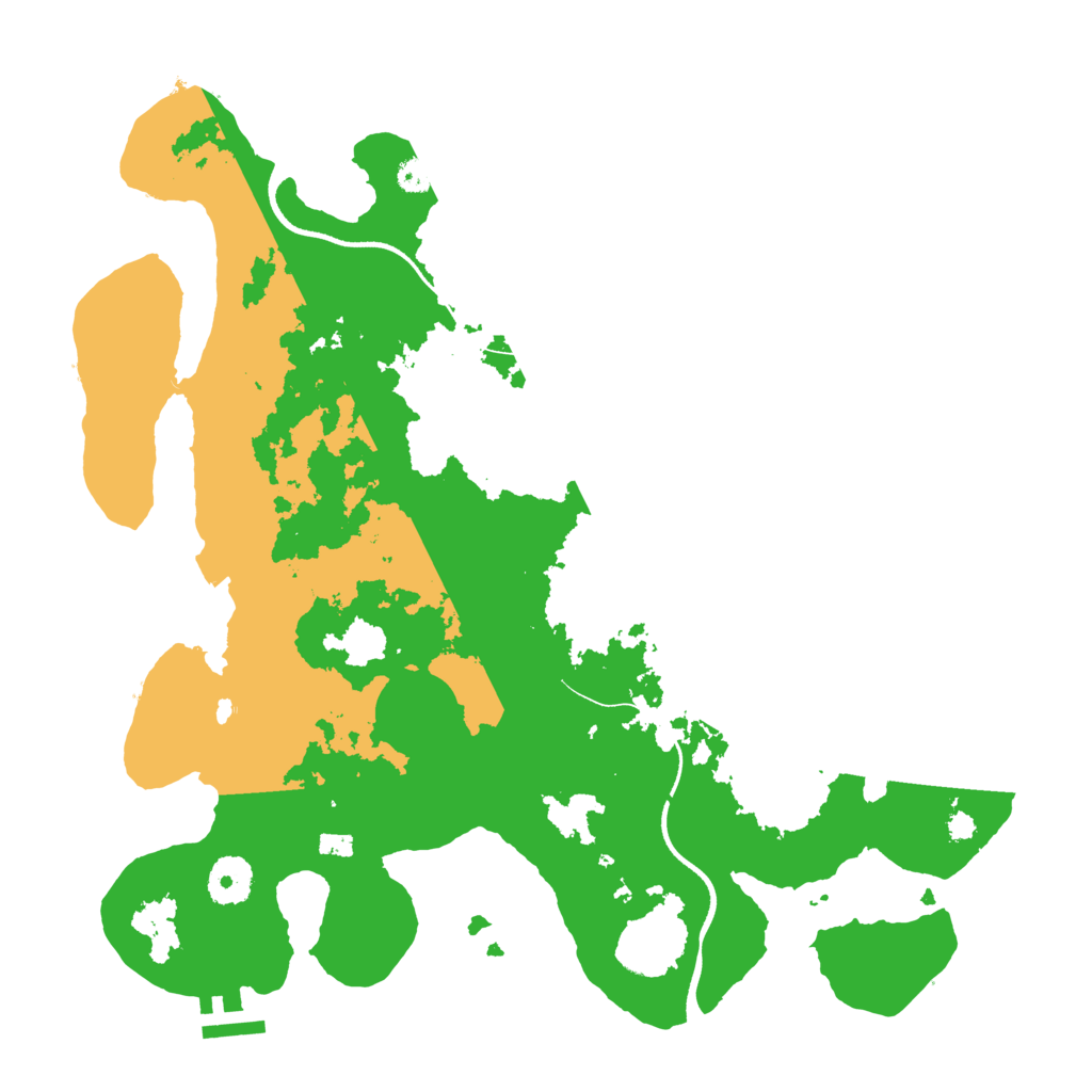 Biome Rust Map: Procedural Map, Size: 3500, Seed: 88993546