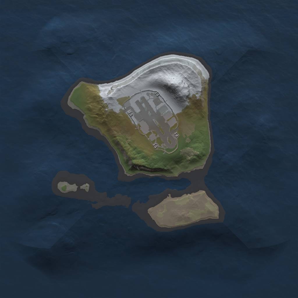 Rust Map: Barren, Size: 1500, Seed: 5345345, 3 Monuments