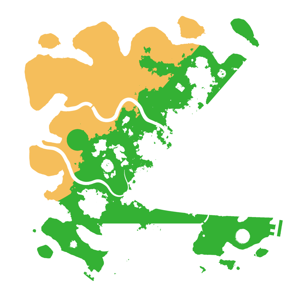 Biome Rust Map: Procedural Map, Size: 3650, Seed: 3630