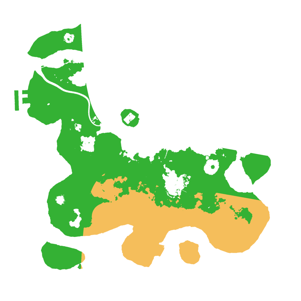 Biome Rust Map: Procedural Map, Size: 3000, Seed: 3496071