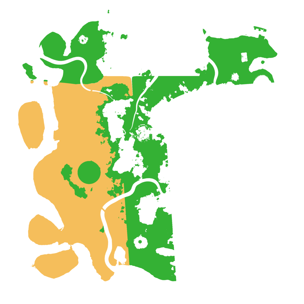 Biome Rust Map: Procedural Map, Size: 3500, Seed: 74557715