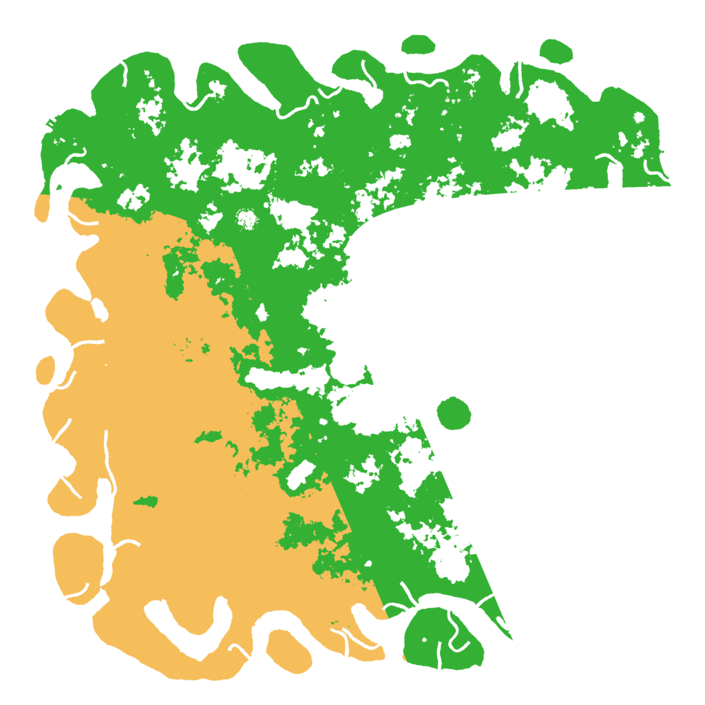 Biome Rust Map: Procedural Map, Size: 6000, Seed: 1303163306