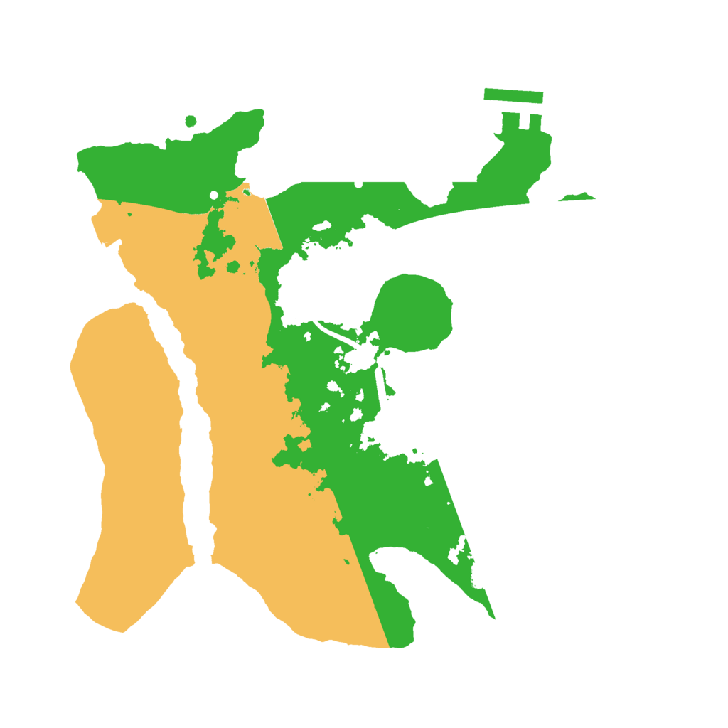 Biome Rust Map: Procedural Map, Size: 2500, Seed: 4545454