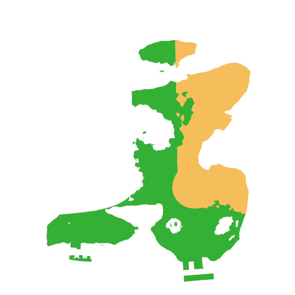 Biome Rust Map: Procedural Map, Size: 2000, Seed: 993439668