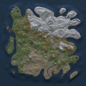 Thumbnail Rust Map: Procedural Map, Size: 3750, Seed: 29786216, 16 Monuments