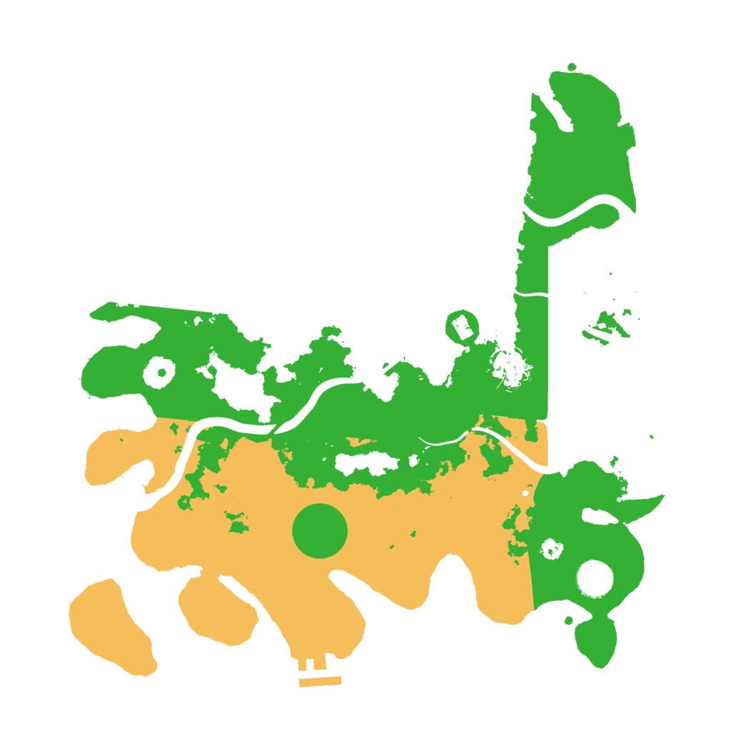 Biome Rust Map: Procedural Map, Size: 3500, Seed: 1845868391