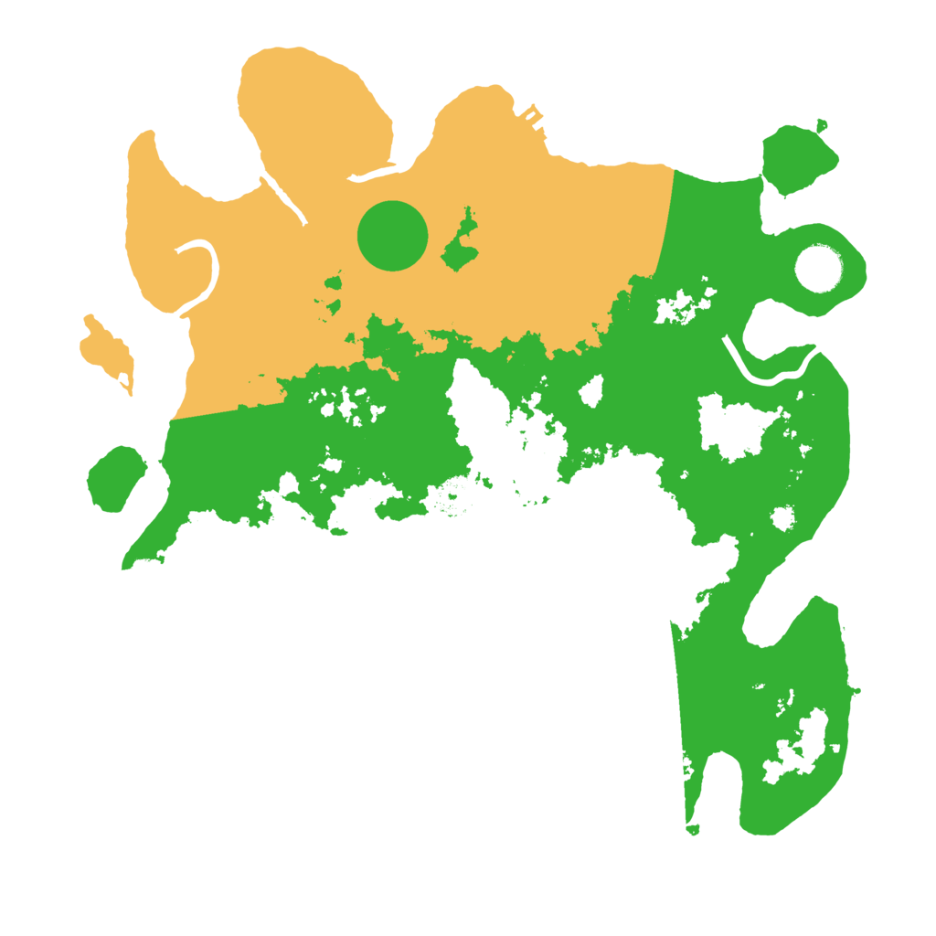 Biome Rust Map: Procedural Map, Size: 3500, Seed: 29345