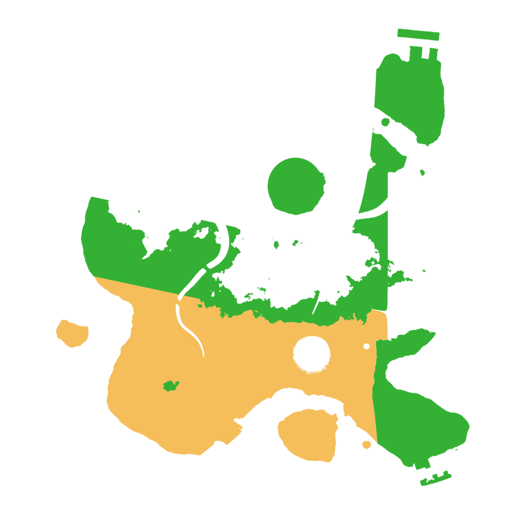 Biome Rust Map: Procedural Map, Size: 2500, Seed: 589236625