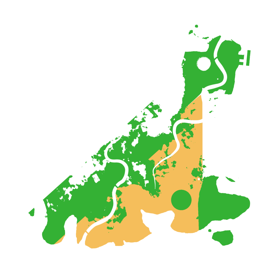 Biome Rust Map: Procedural Map, Size: 3500, Seed: 614441079
