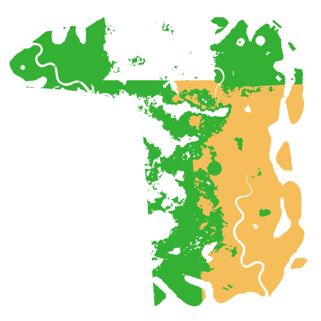 Biome Rust Map: Procedural Map, Size: 6000, Seed: 23021972