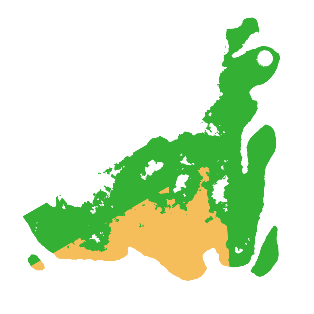 Biome Rust Map: Barren, Size: 3500, Seed: 592929297