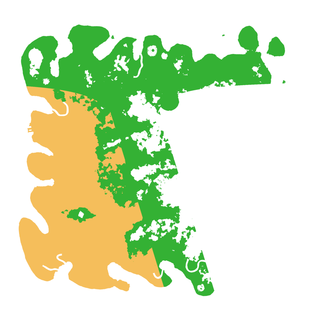 Biome Rust Map: Procedural Map, Size: 4500, Seed: 500621