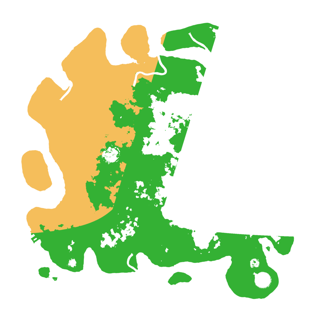 Biome Rust Map: Procedural Map, Size: 3500, Seed: 6519851
