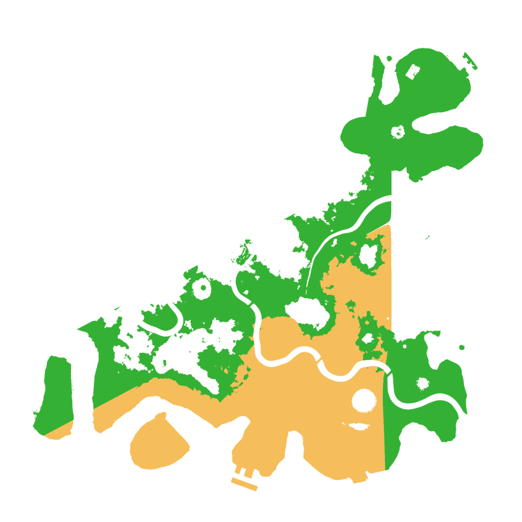 Biome Rust Map: Procedural Map, Size: 3900, Seed: 663722414