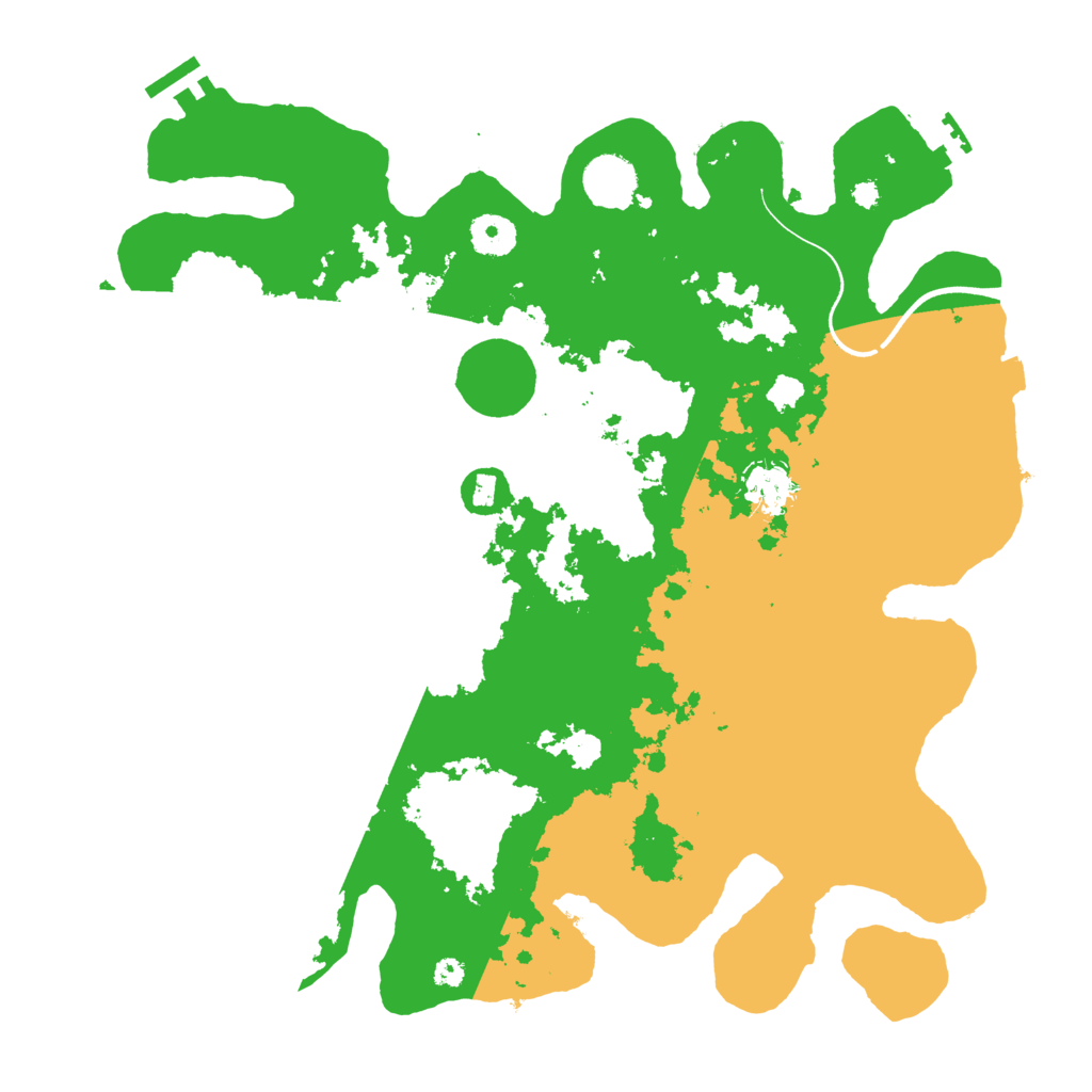 Biome Rust Map: Procedural Map, Size: 3700, Seed: 62477164