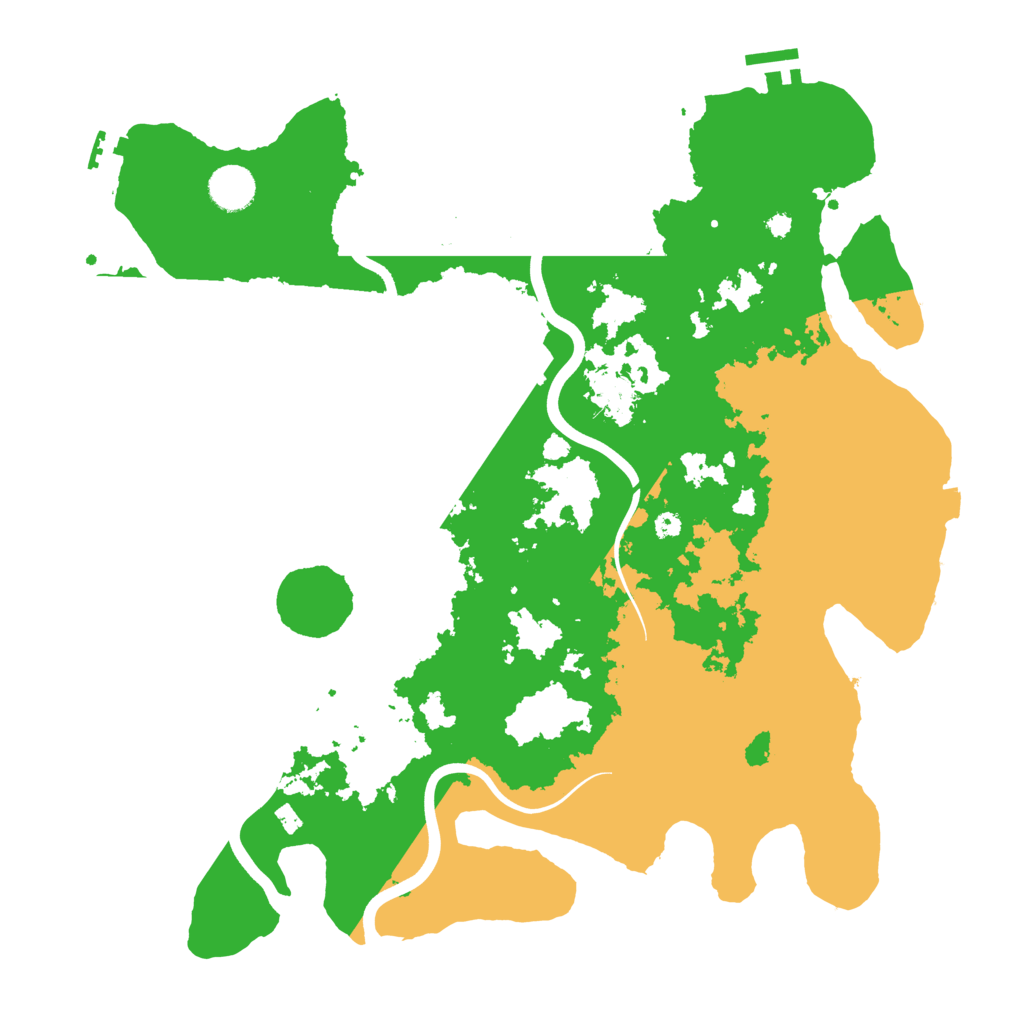 Biome Rust Map: Procedural Map, Size: 3900, Seed: 34990276