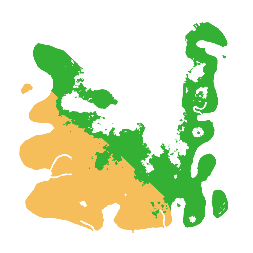 Biome Rust Map: Procedural Map, Size: 3500, Seed: 687741111