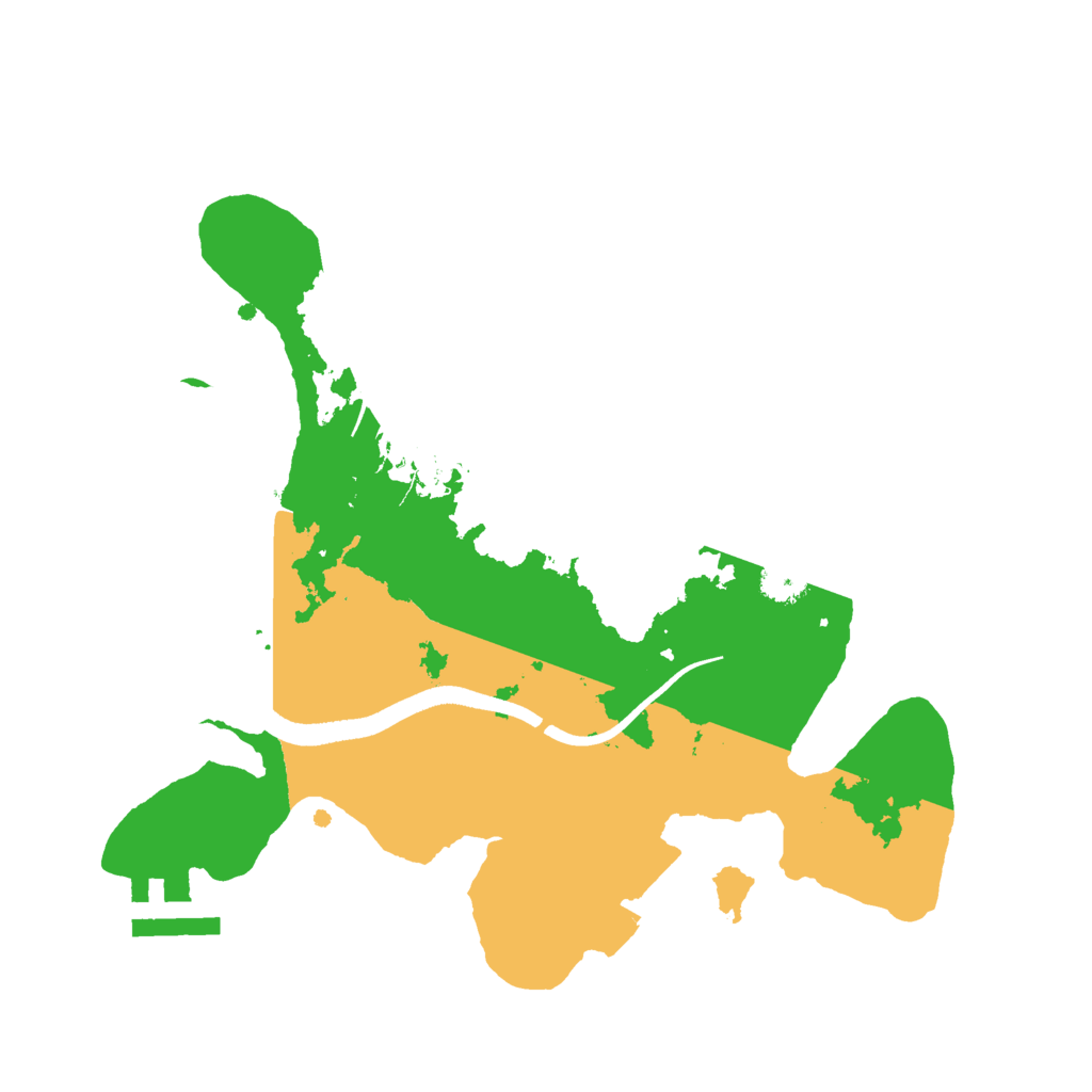 Biome Rust Map: Procedural Map, Size: 2500, Seed: 12312