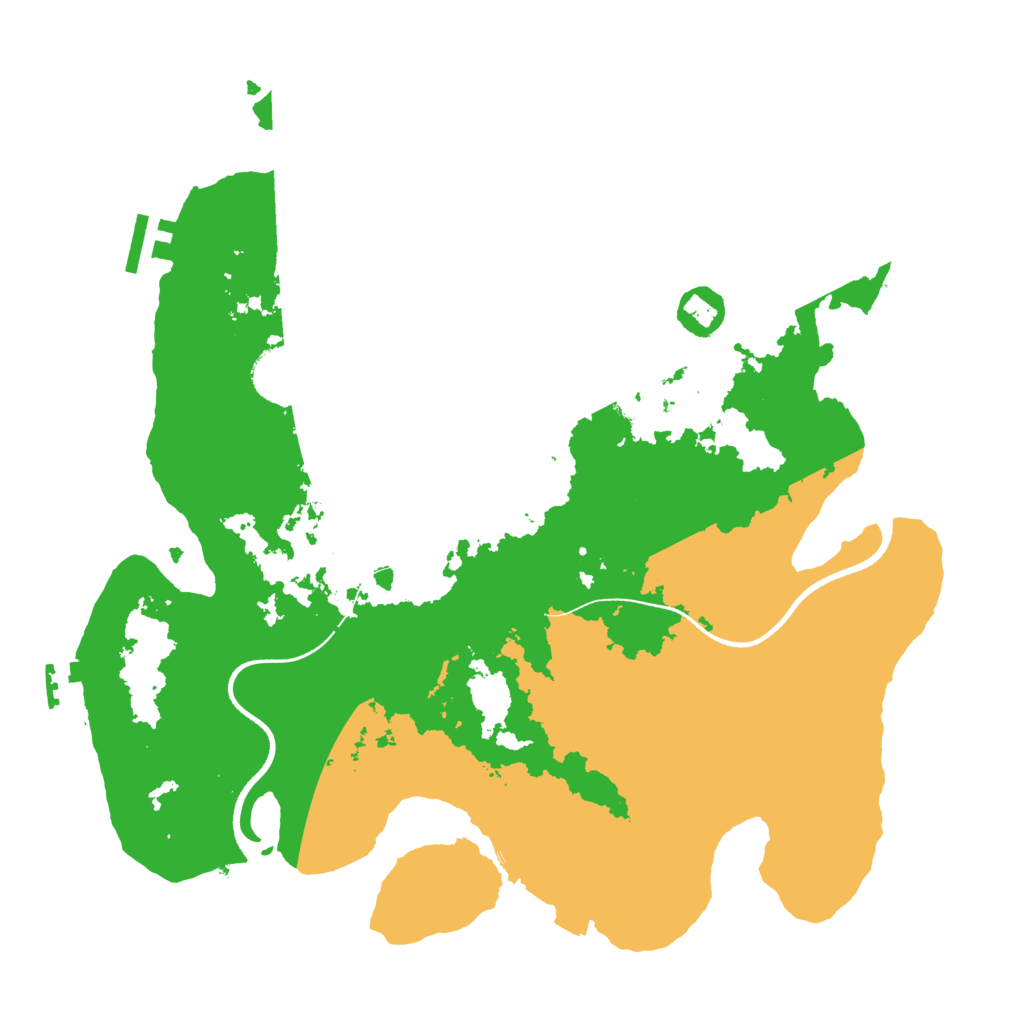 Biome Rust Map: Procedural Map, Size: 3500, Seed: 2135391037