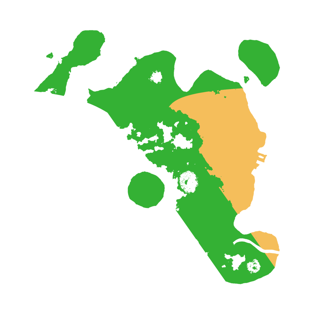 Biome Rust Map: Procedural Map, Size: 2500, Seed: 658785