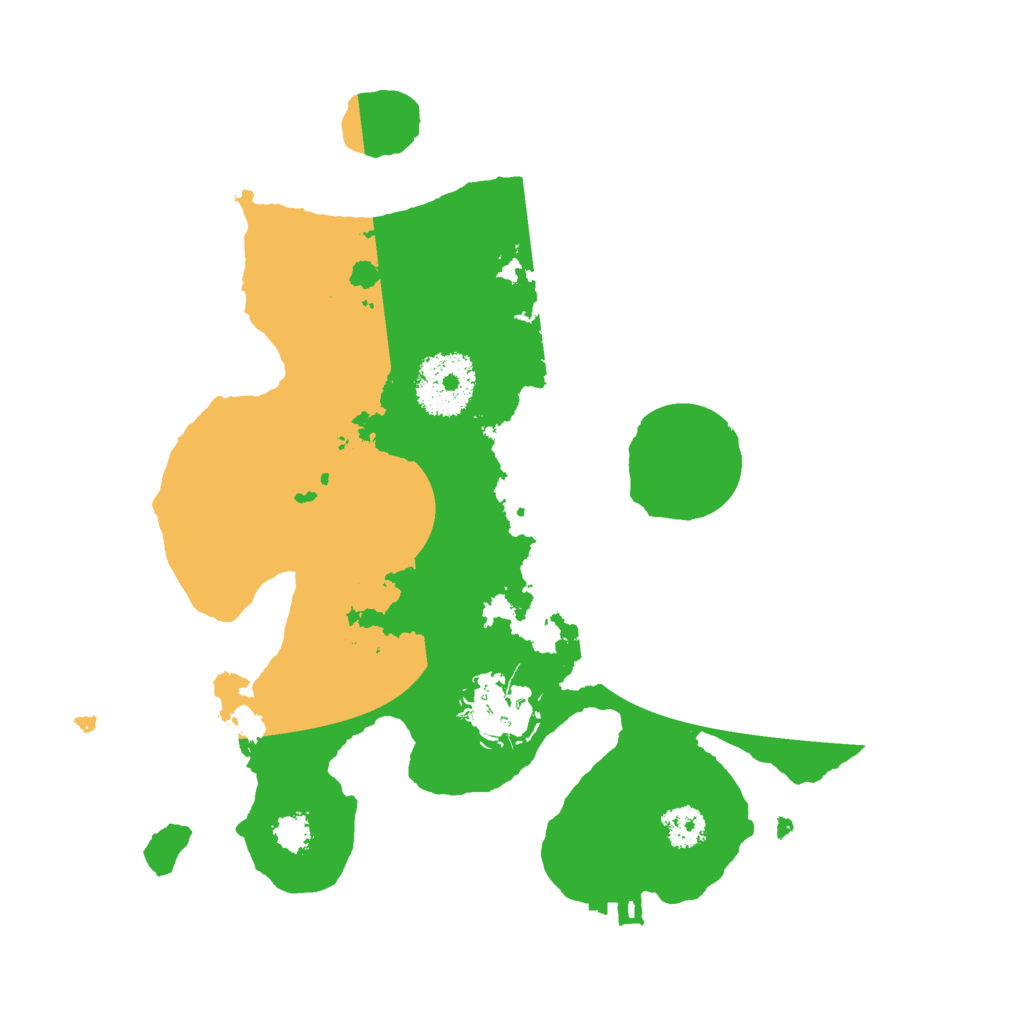Biome Rust Map: Procedural Map, Size: 2500, Seed: 93836513