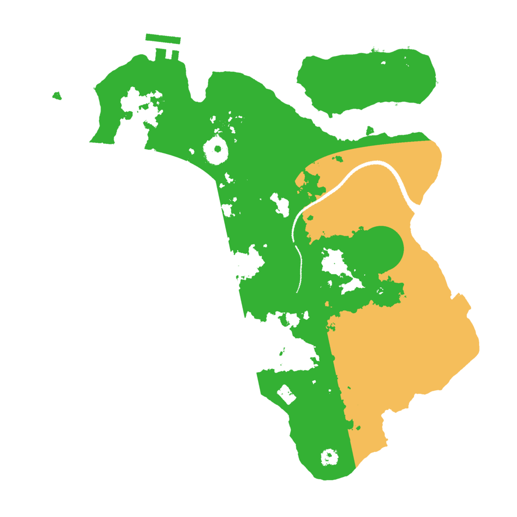 Biome Rust Map: Procedural Map, Size: 3000, Seed: 23008