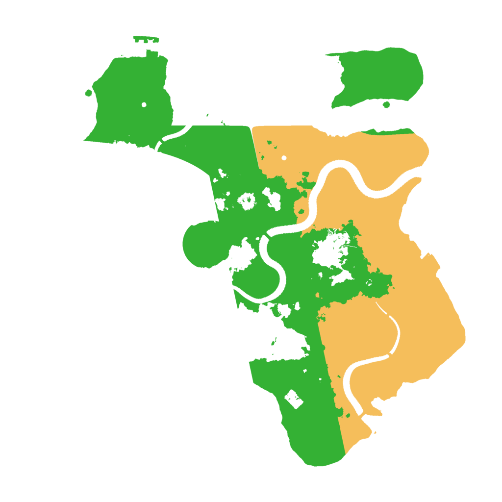 Biome Rust Map: Procedural Map, Size: 3000, Seed: 23008
