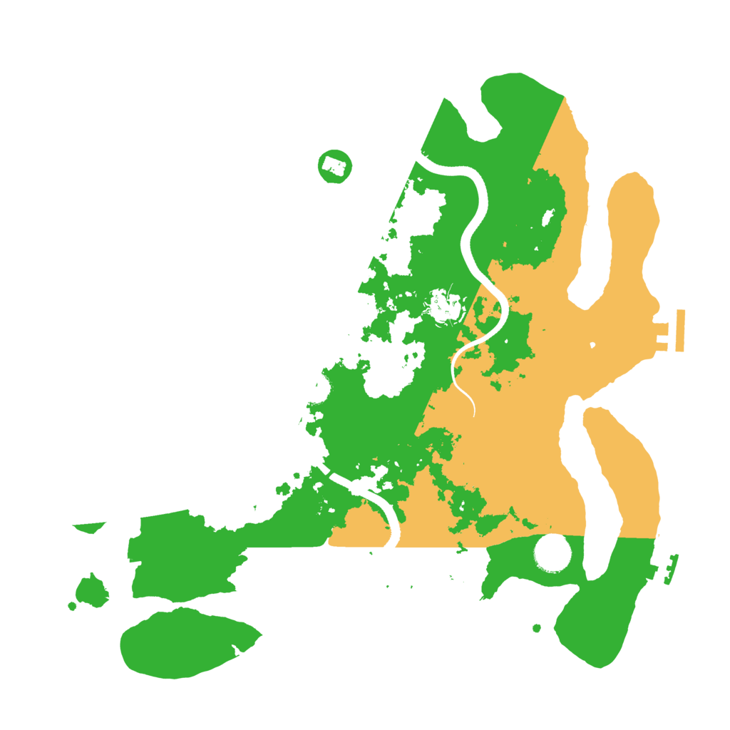 Biome Rust Map: Procedural Map, Size: 3500, Seed: 3336