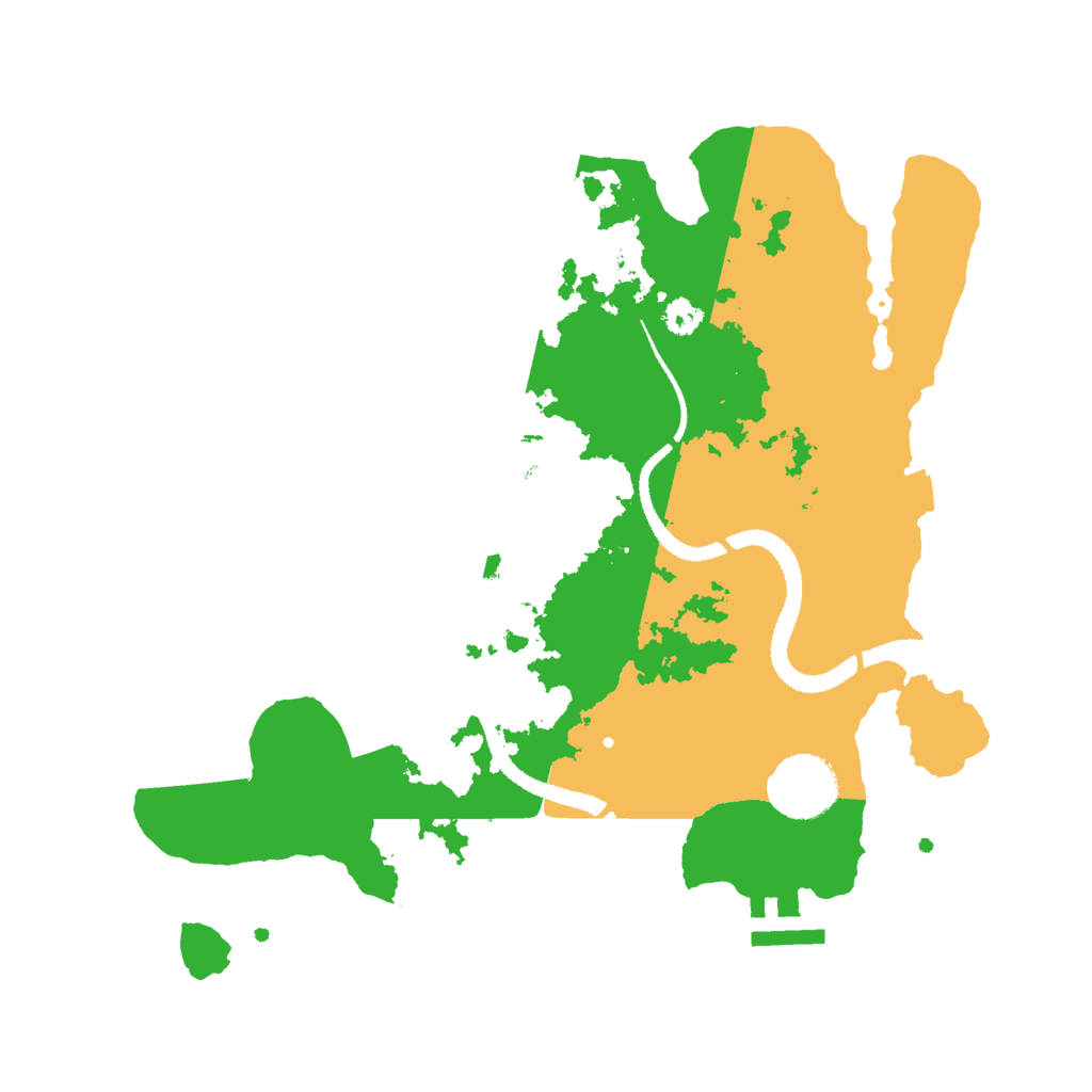 Biome Rust Map: Procedural Map, Size: 3000, Seed: 69777