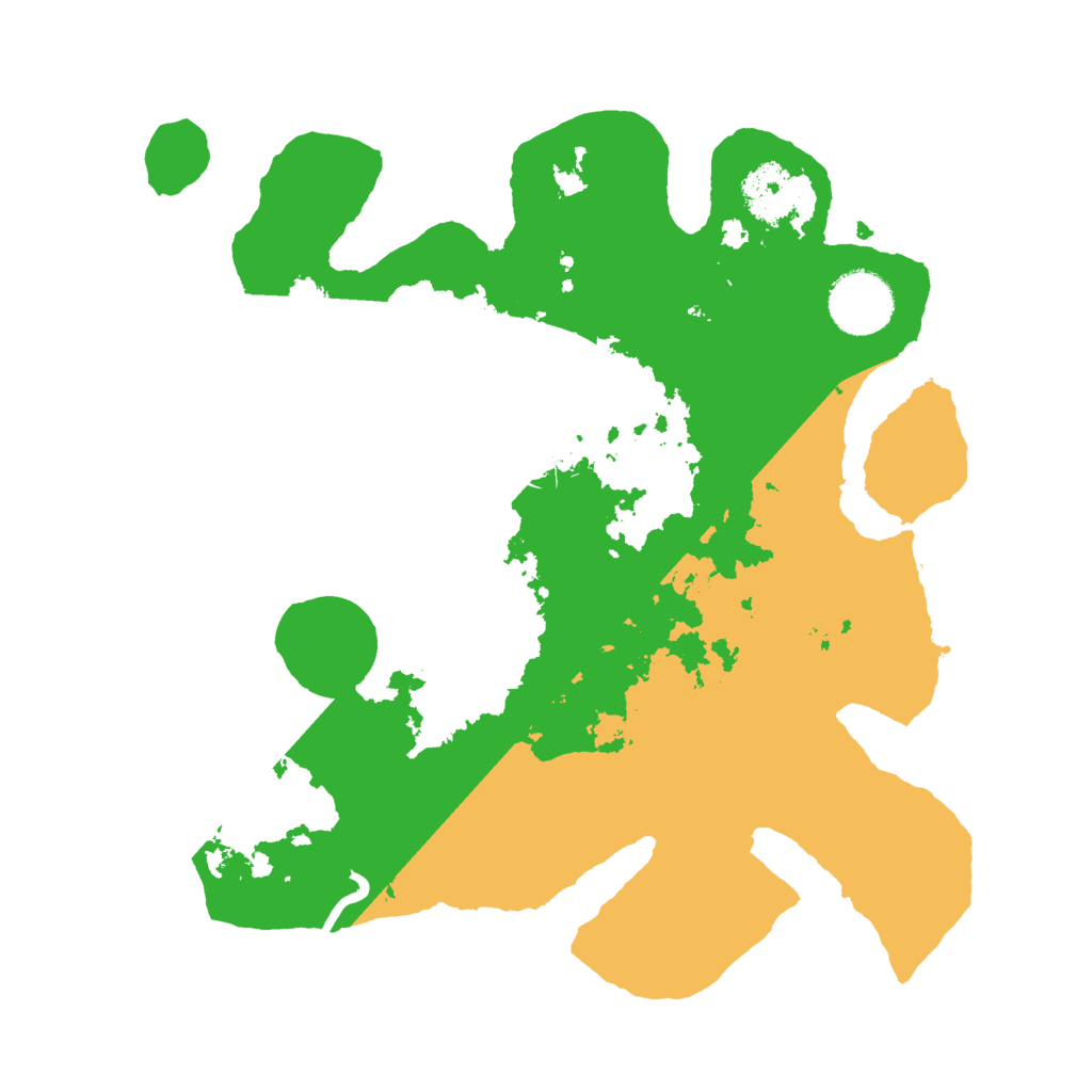 Biome Rust Map: Procedural Map, Size: 3000, Seed: 33252