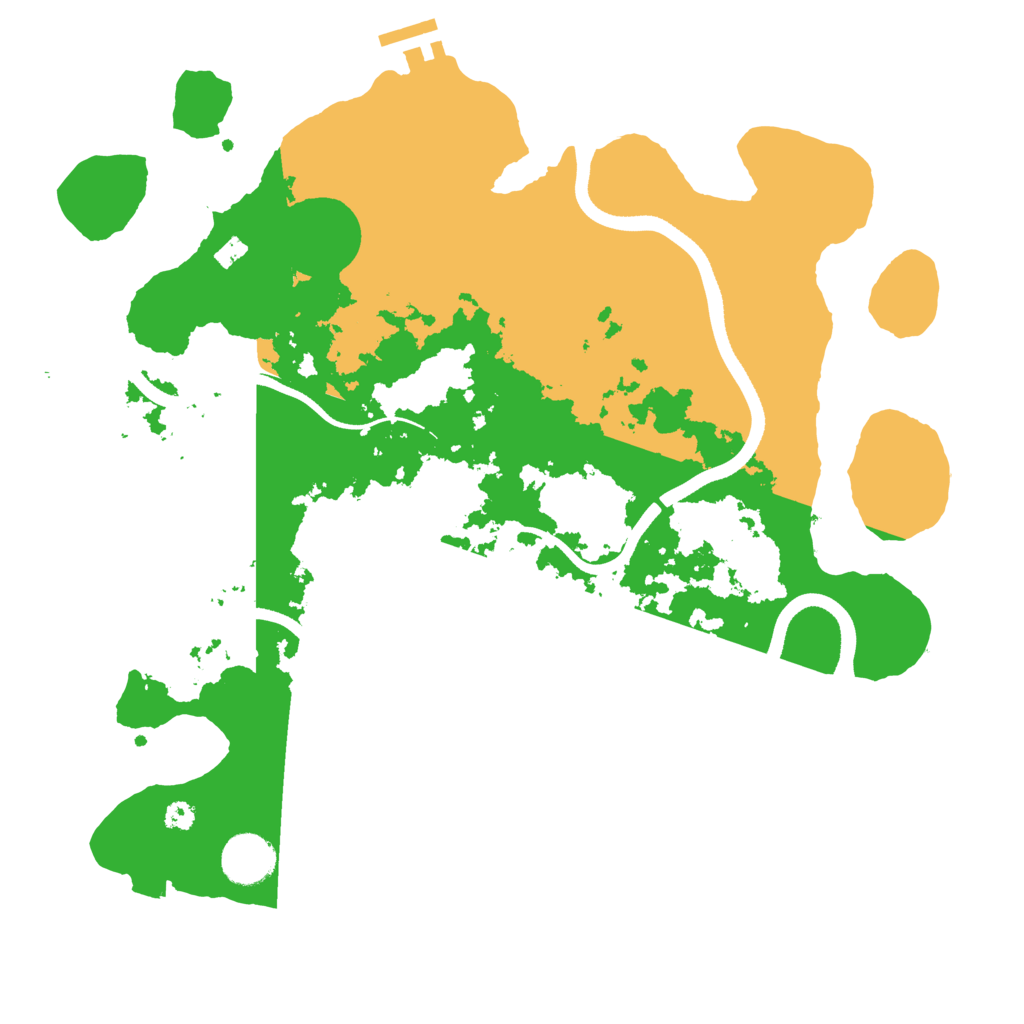 Biome Rust Map: Procedural Map, Size: 3500, Seed: 12211874