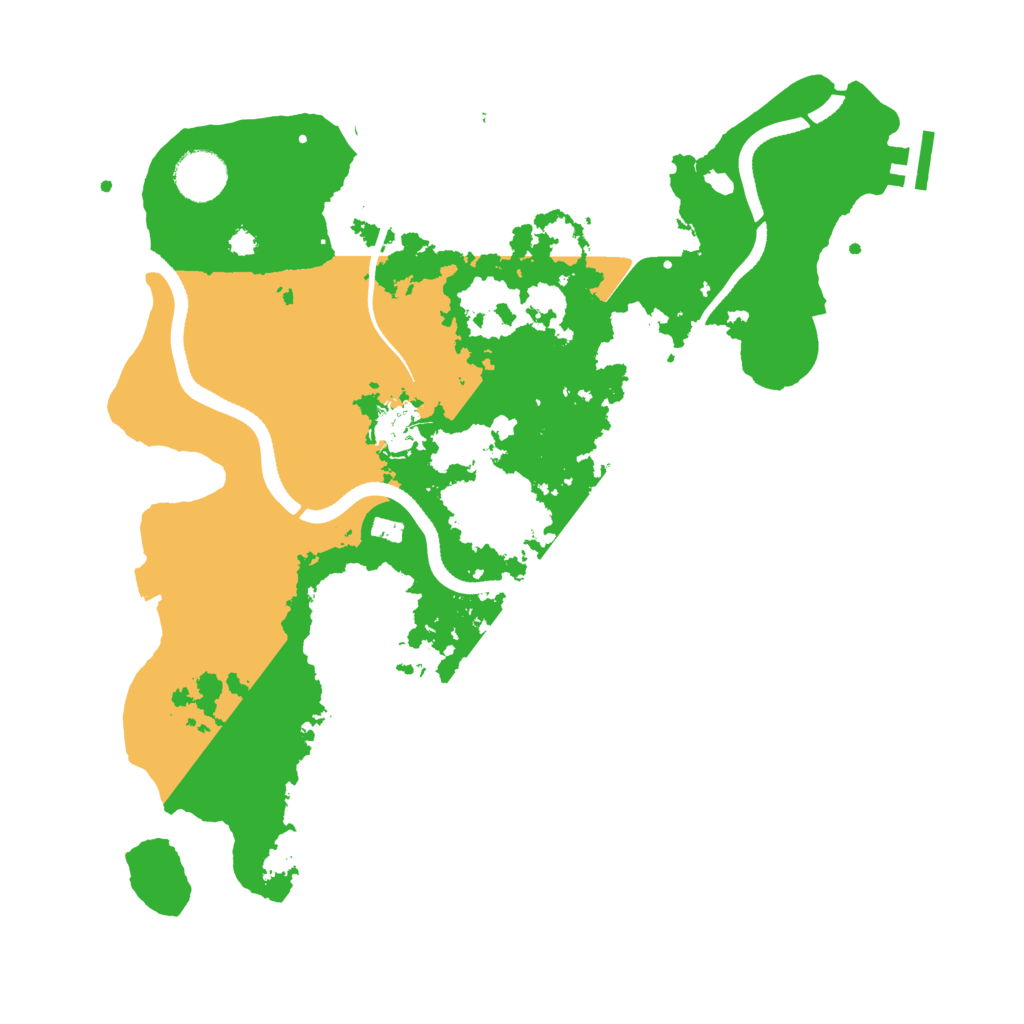 Biome Rust Map: Procedural Map, Size: 3500, Seed: 1329113508