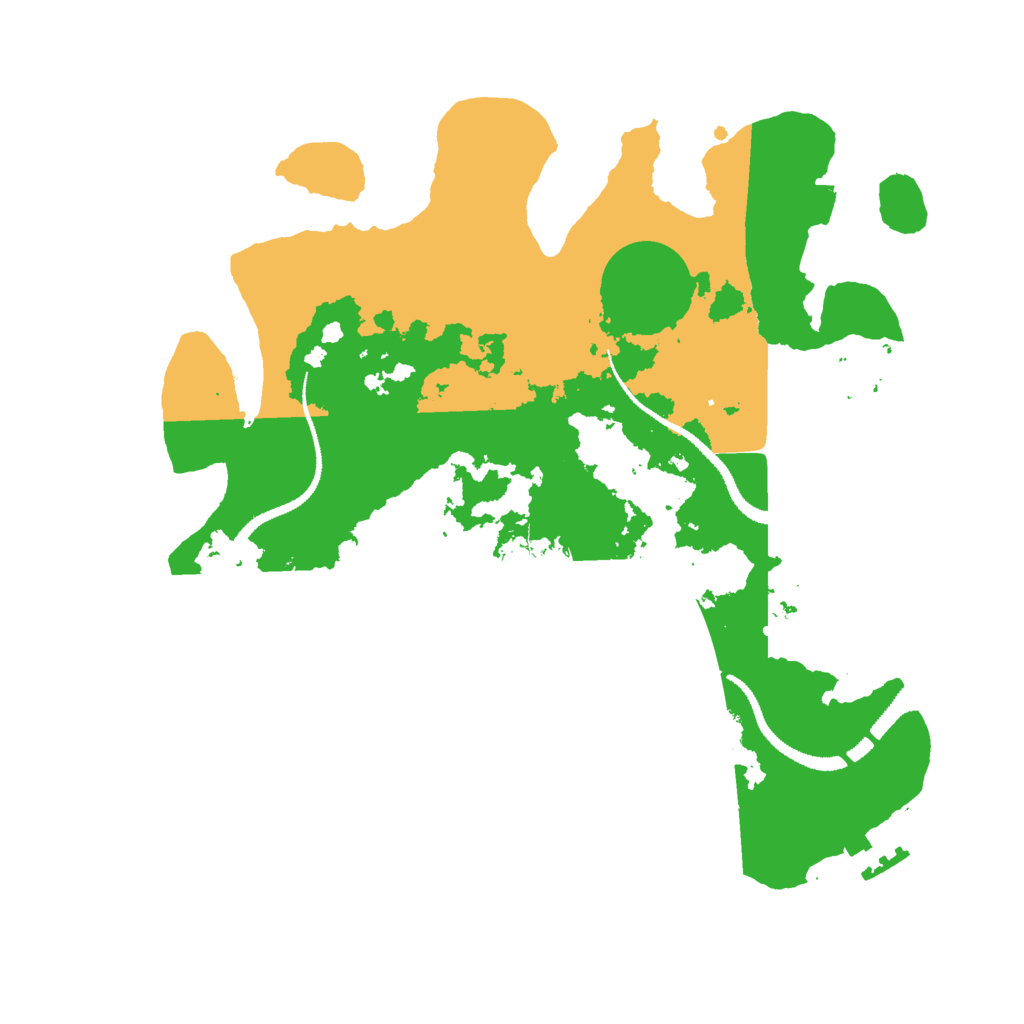 Biome Rust Map: Procedural Map, Size: 3000, Seed: 844372850