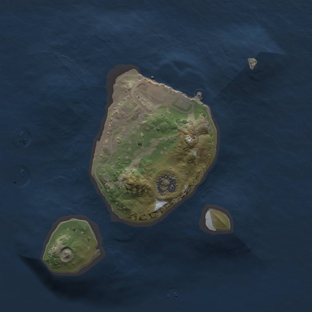 Rust Map: Procedural Map, Size: 1500, Seed: 55634322, 4 Monuments