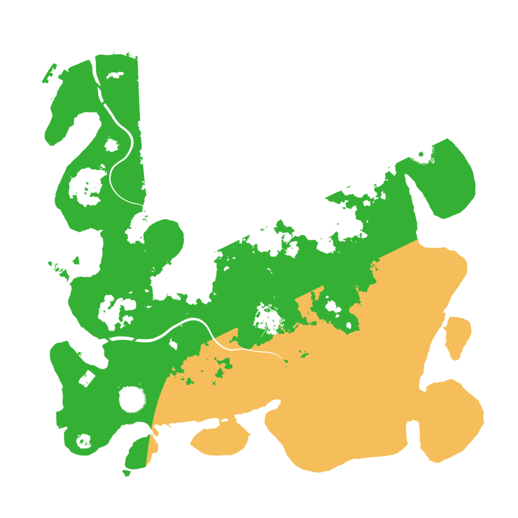 Biome Rust Map: Procedural Map, Size: 3500, Seed: 39516