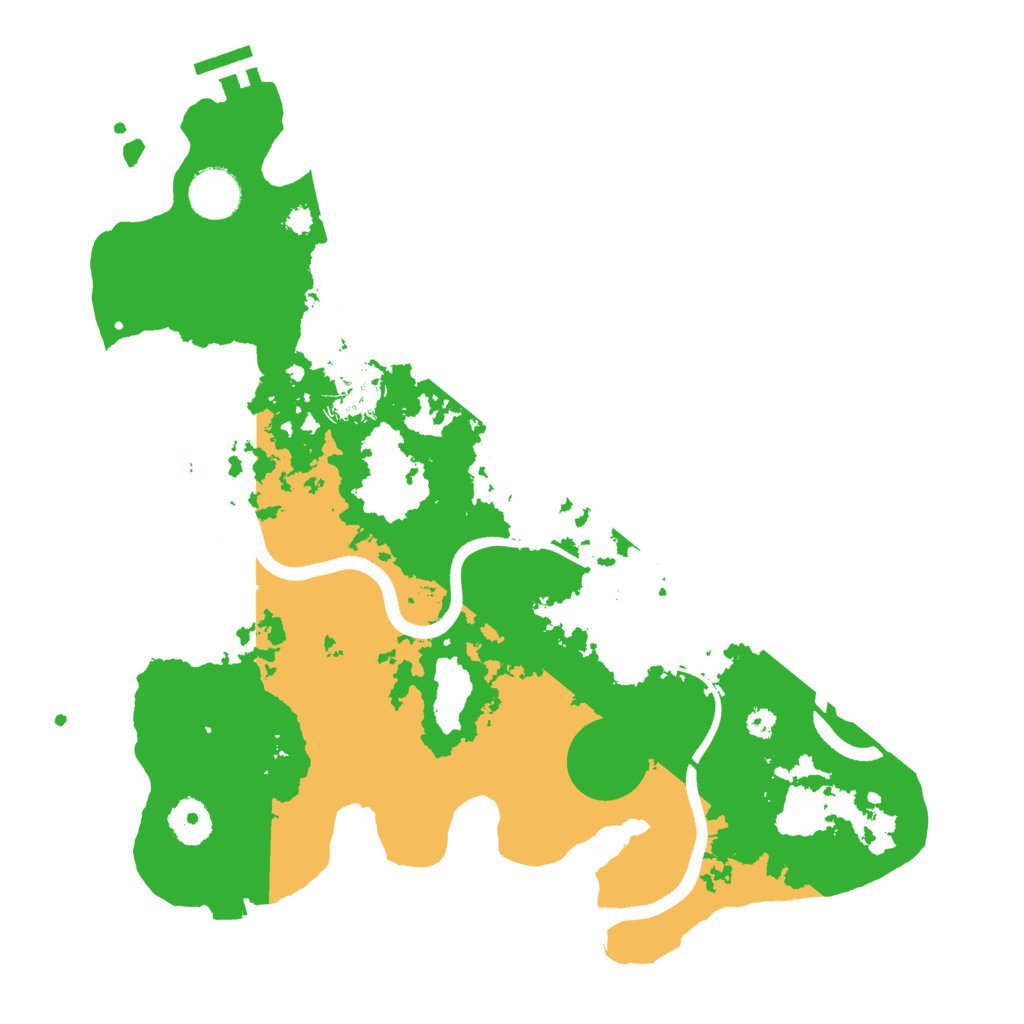 Biome Rust Map: Procedural Map, Size: 3500, Seed: 769297