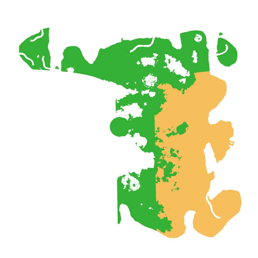 Biome Rust Map: Procedural Map, Size: 3500, Seed: 871193