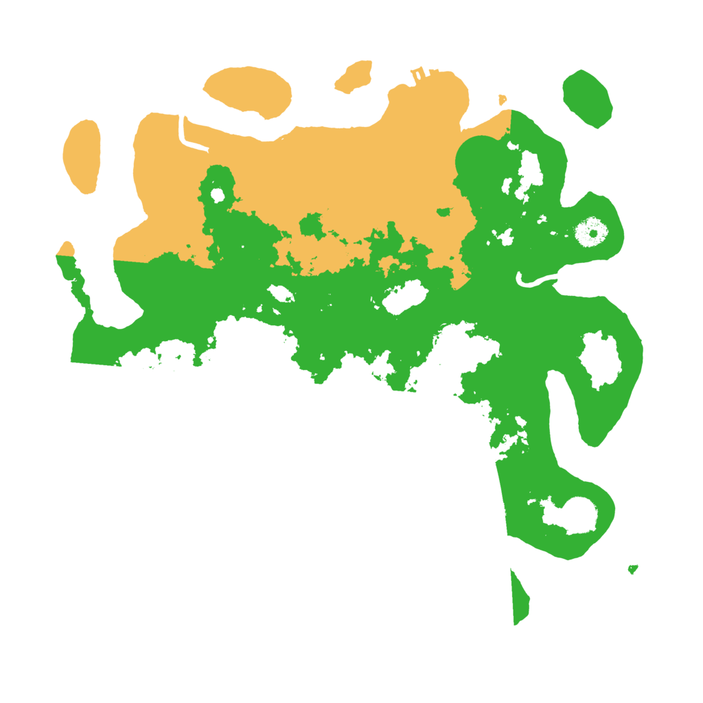 Biome Rust Map: Procedural Map, Size: 3500, Seed: 147470995