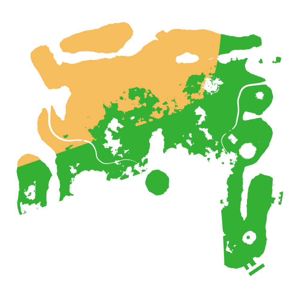 Biome Rust Map: Procedural Map, Size: 3500, Seed: 33606942