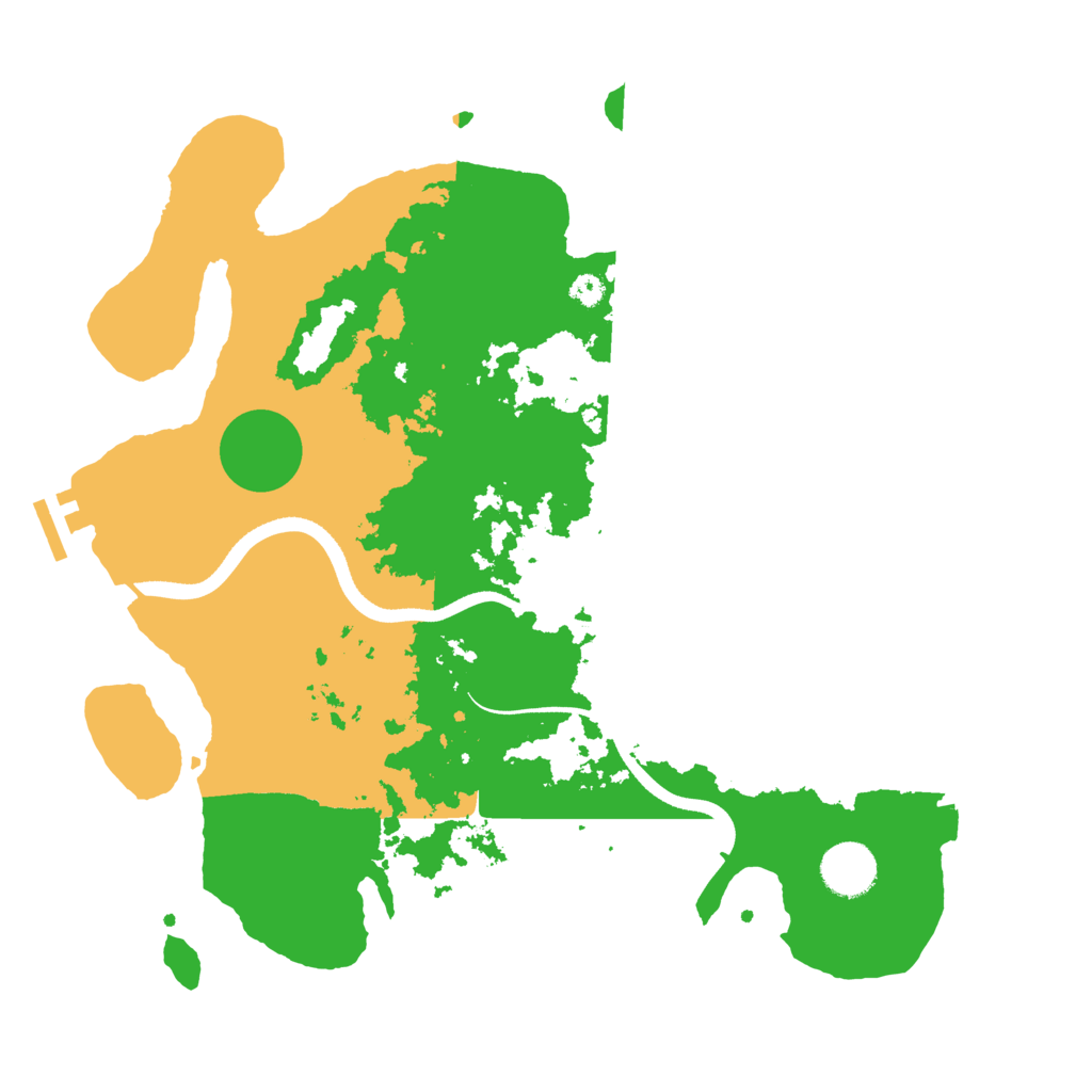 Biome Rust Map: Procedural Map, Size: 3500, Seed: 39640262