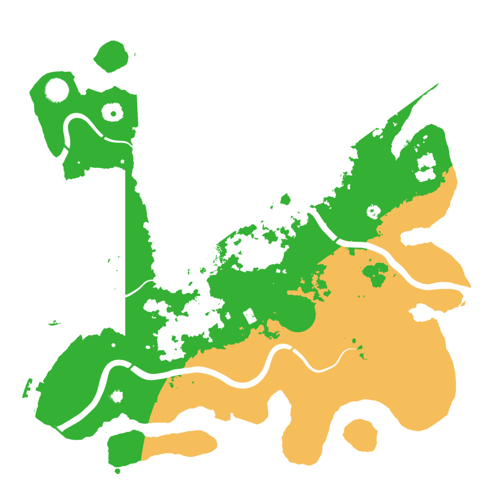 Biome Rust Map: Procedural Map, Size: 3700, Seed: 653203615