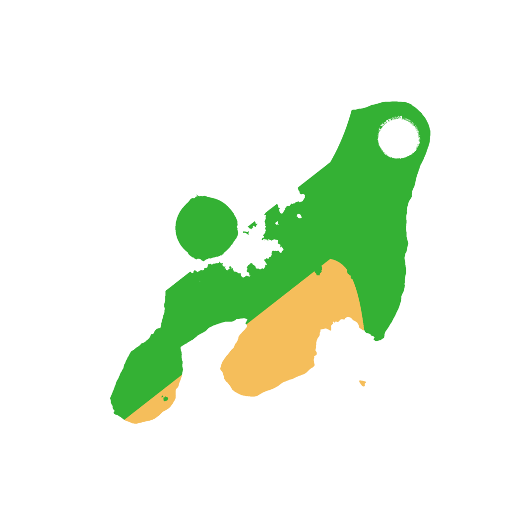 Biome Rust Map: Barren, Size: 2200, Seed: 391