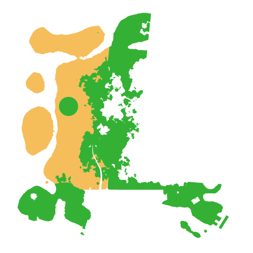 Biome Rust Map: Procedural Map, Size: 3500, Seed: 8776765