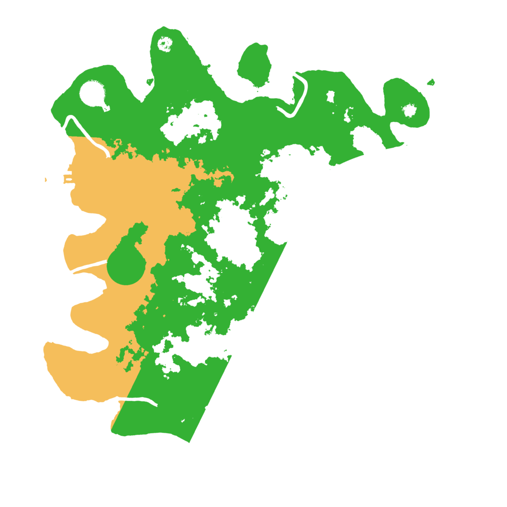 Biome Rust Map: Procedural Map, Size: 3500, Seed: 69379053
