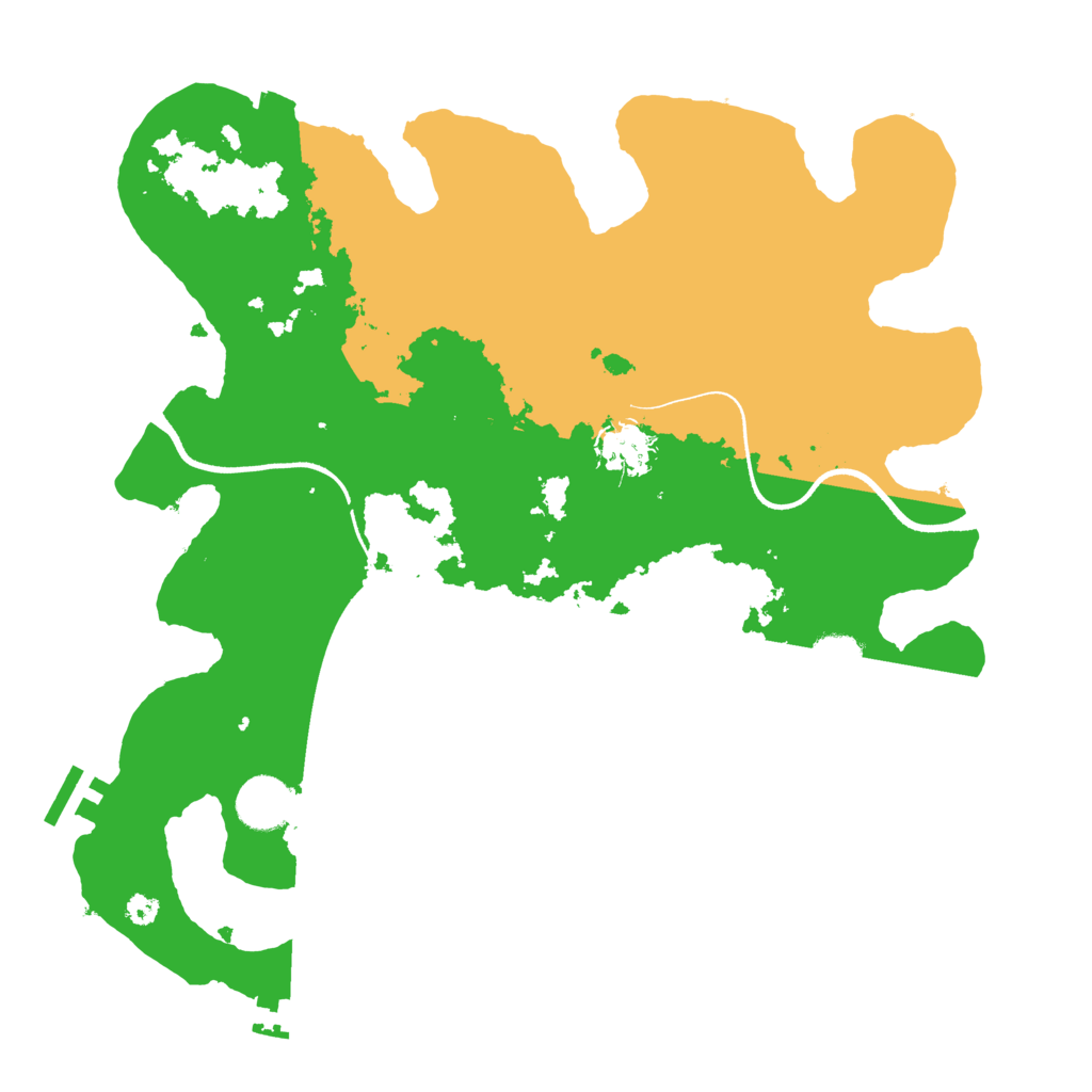 Biome Rust Map: Procedural Map, Size: 3500, Seed: 72550510