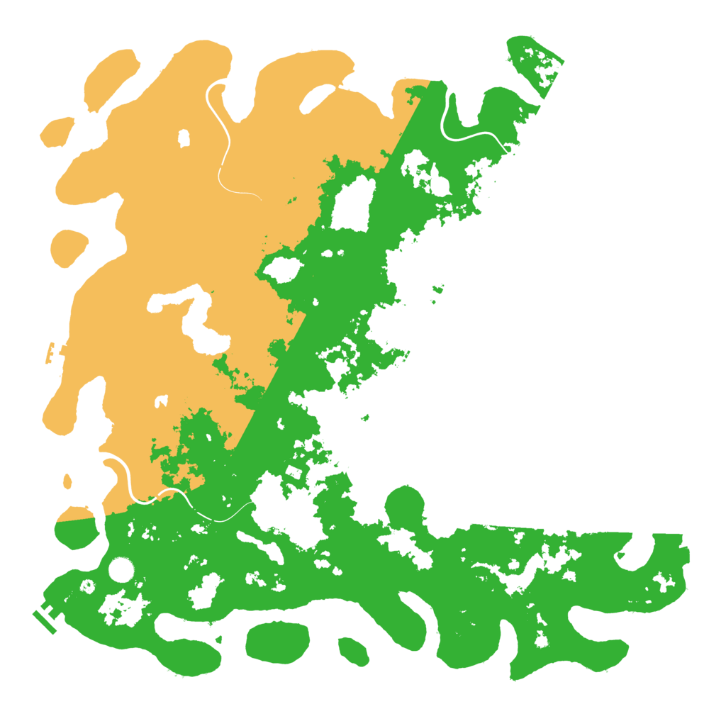 Biome Rust Map: Procedural Map, Size: 5000, Seed: 1607350411